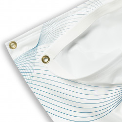 Drapeau avec œillets autour