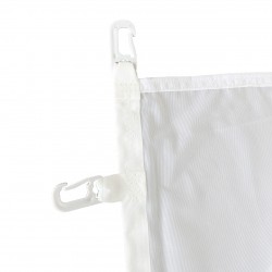 Flag with carabiners